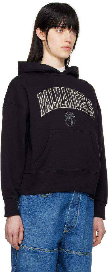 Mikina Palm Angels Palm Angels College Hoodie Čierna | PWBB023S25FLE001100B, 1