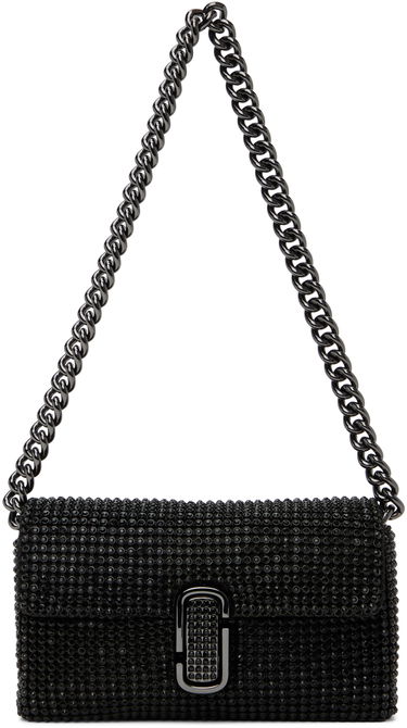Taška cez rameno Marc Jacobs Marc Jacobs 'The Rhinestone J Marc Mini' Shoulder Bag Čierna | H912M06RE22, 0