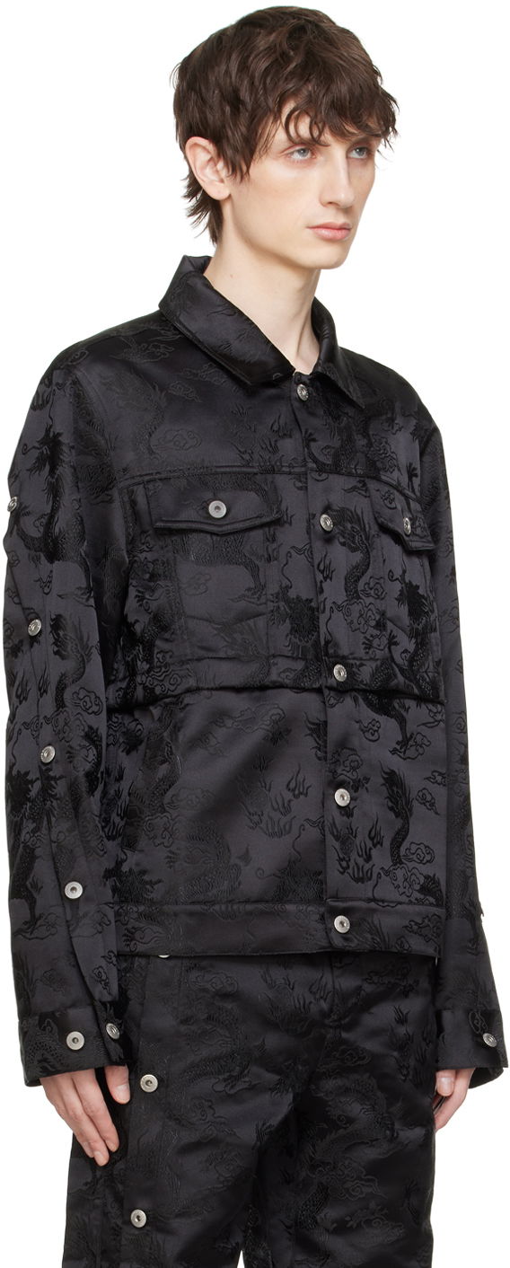 Feng Chen Wang Dragon Jacquard Convertible Jacket