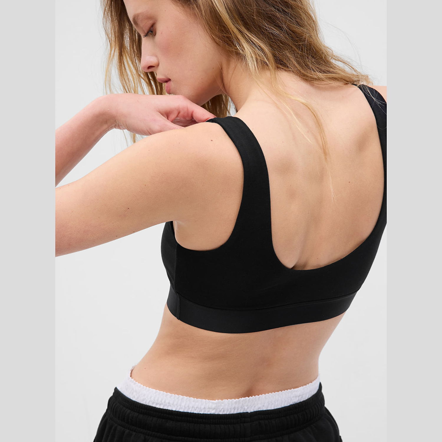 Podprsenka GAP Logo Bralette Čierna | 655078-00, 1