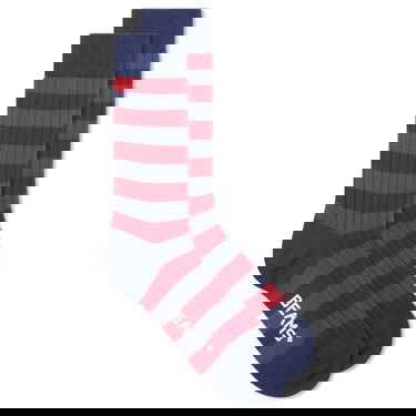 Ponožky BEAMS Beams Plus Rib Stripe Socks Navy | 3843-0012-479-39, 1