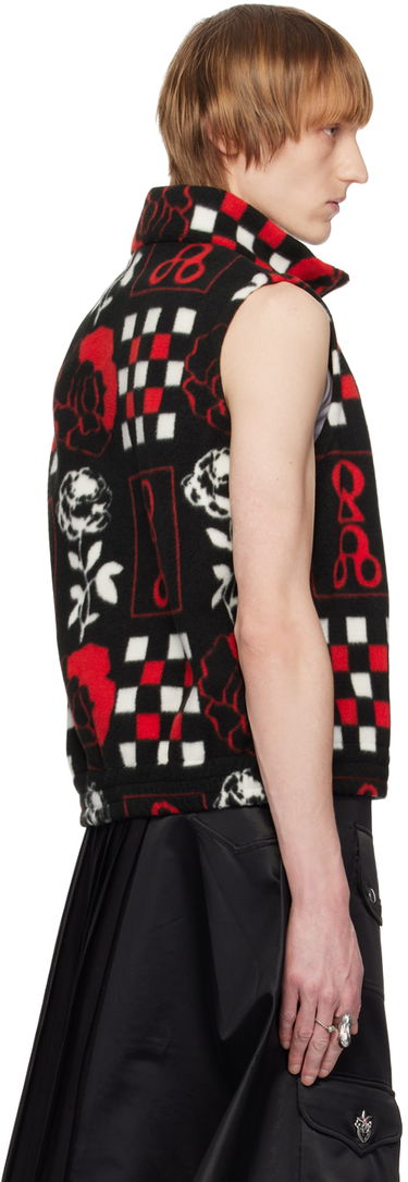Vesta Chopova Lowena Print Fleece Vest Čierna | 4042M, 2