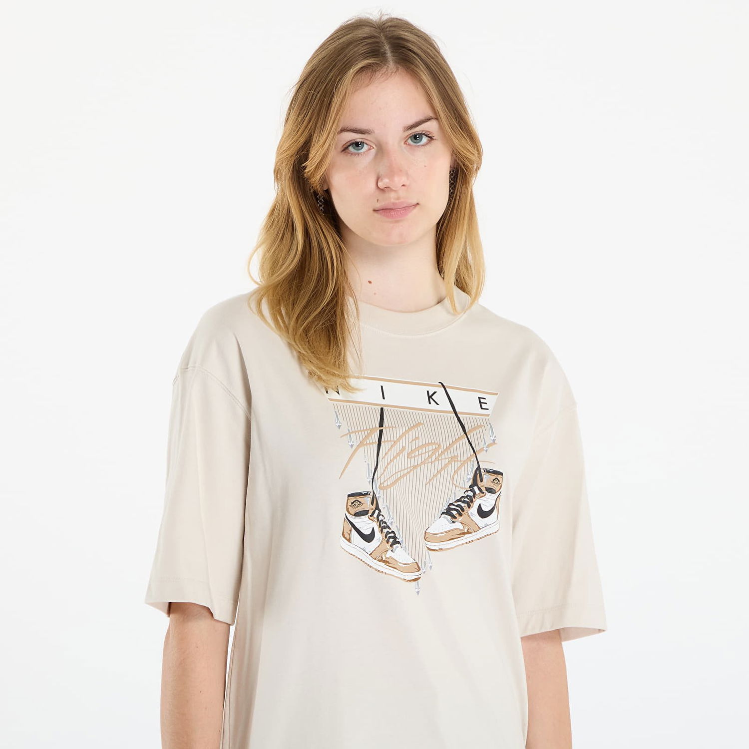 Tričko Jordan Jordan Flight Oversized T-Shirt Béžová | DV1411-104, 1