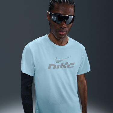 Tričko Nike Miler Flash Dri-FIT UV Short-Sleeve Running T-Shirt Modrá | IB4127-474, 0