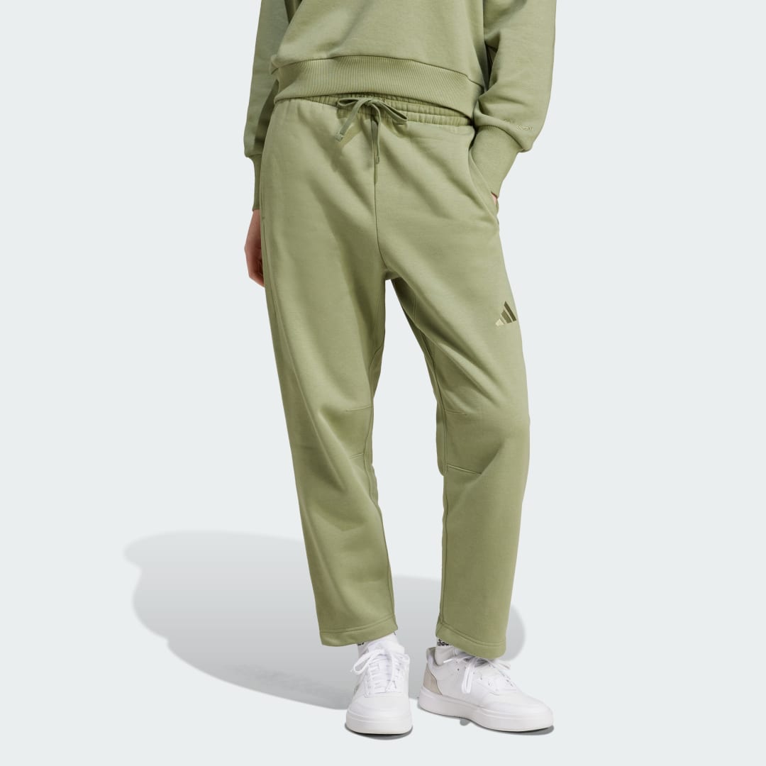 Tepláky adidas Performance All Season Fleece Barrel Leg Joggers Zelené | IY6752, 0