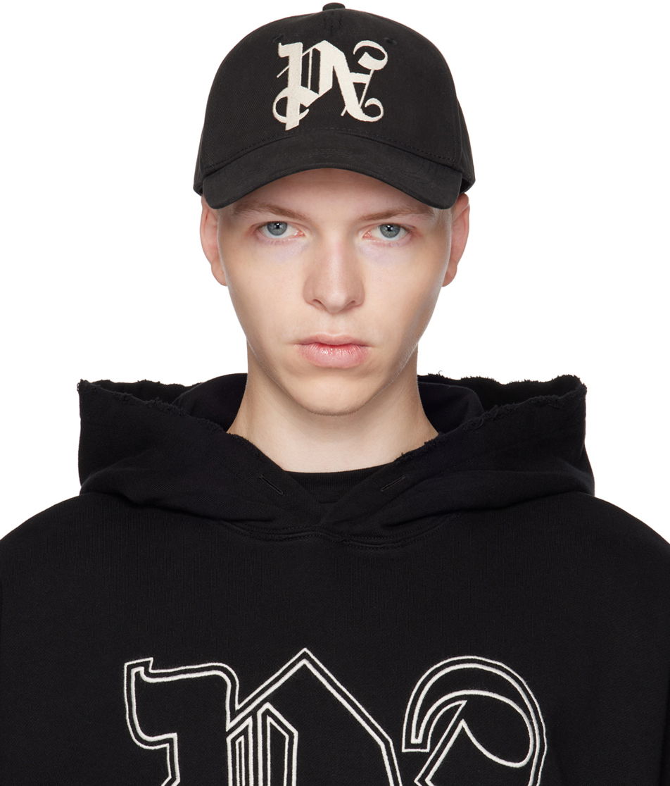 Šiltovka Palm Angels Monogram Cap Čierna | PMLB094E23FAB0101003, 0