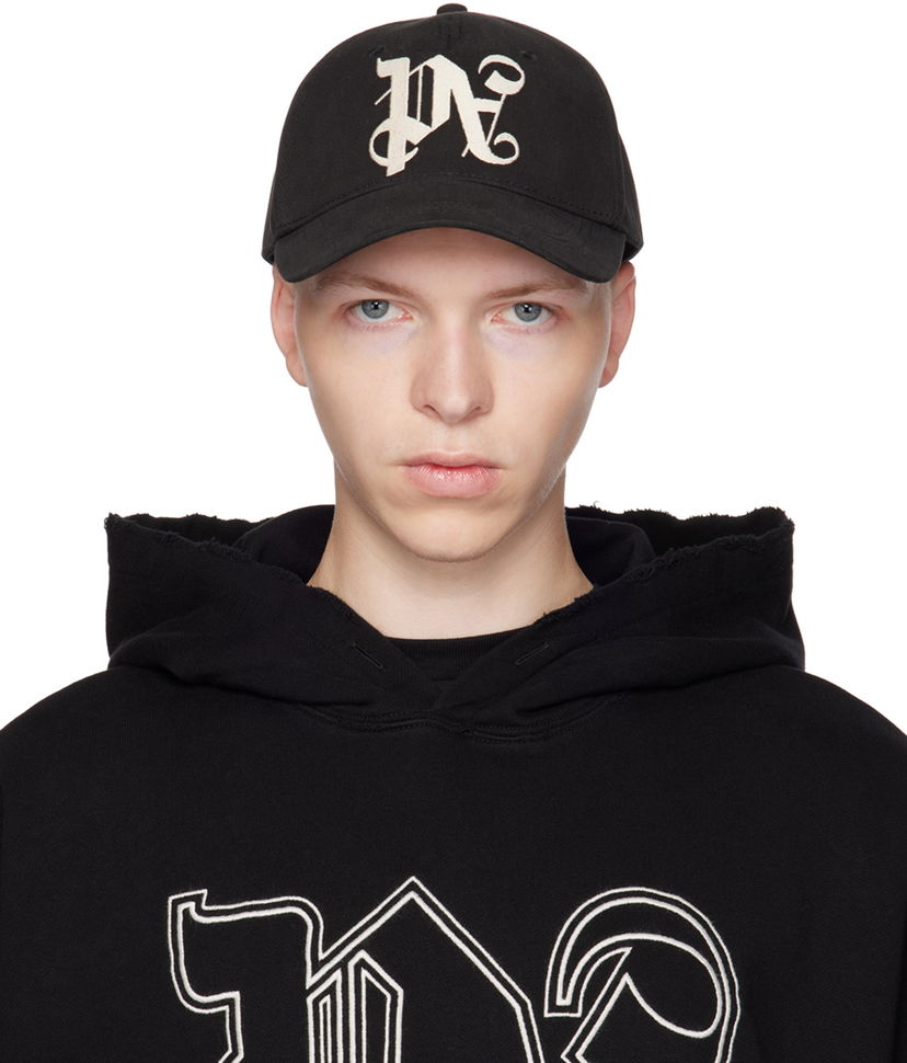 Šiltovka Palm Angels Monogram Cap Čierna | PMLB094E23FAB0101003