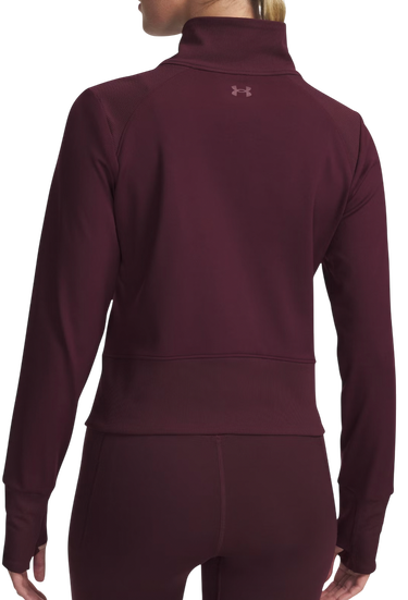 Bunda Under Armour Meridian Full-Zip Cropped Jacket with Thumbholes Vínová | 1379157-600, 1