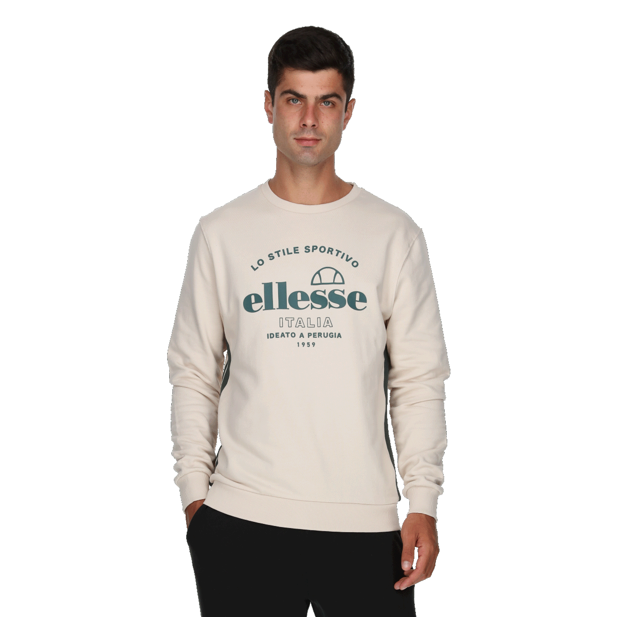 Mikina Ellesse Crewneck Sweatshirt Béžová | ELA243M604-92, 0