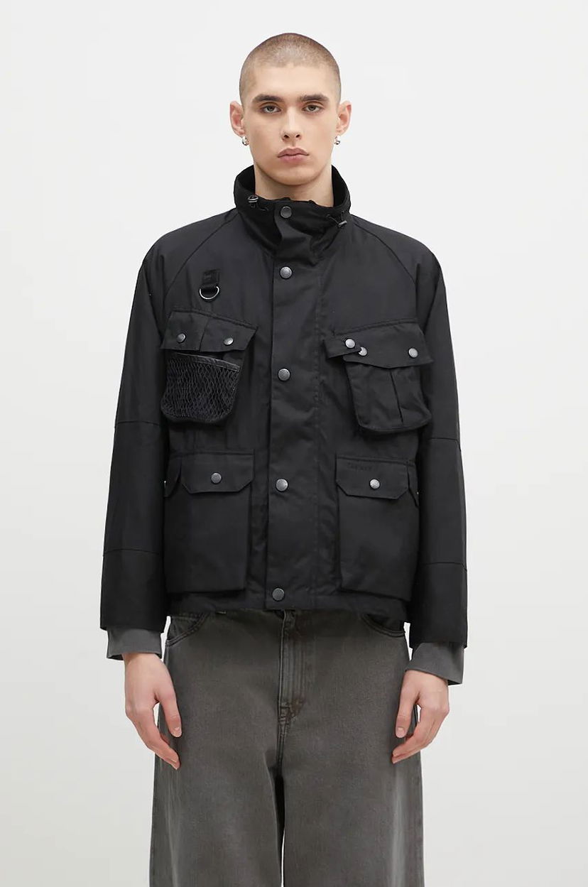 Parka Barbour Wax Jacket Oversize Čierna | MWX2337