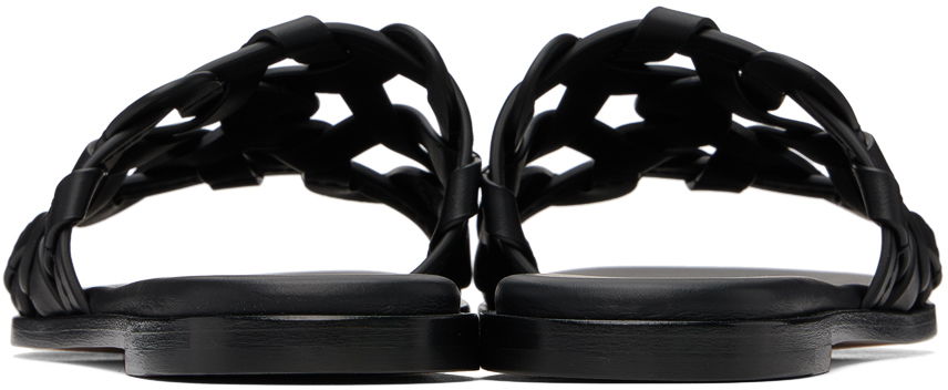 Tenisky a topánky Gianvito Rossi Amalfi Woven Leather Sandals Čierna | G15970-05CUO-CLN, 1