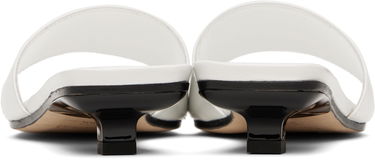 Starostlivosť o obuv BY FAR BY FAR Ceni Kitten Heel Mules Biela | MWFHO014CL034WH025PL, 1