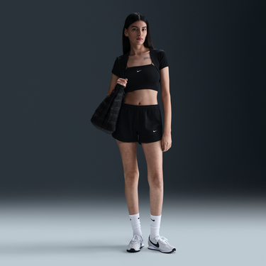Šortky Nike Sportswear Chill Waffle Mid-Rise Shorts Čierna | HJ3842-011, 0