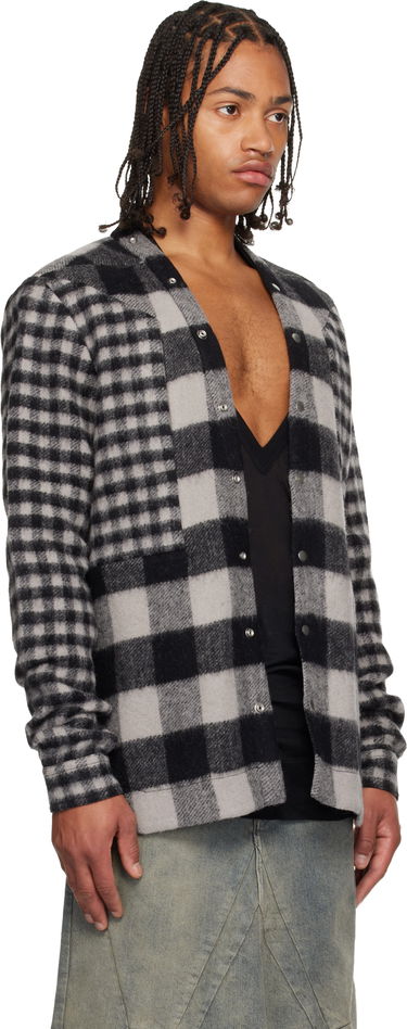 Košeľa Rick Owens Concordians Larry Fogpocket Plaid Flannel Overshirt with Snap Buttons Rôznofarebný | RU02E1757 WJPWMP, 1
