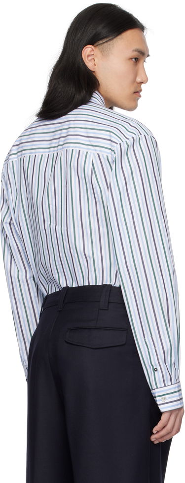 Košeľa A.P.C. Striped Logo Shirt Biela | COHEI-H12599, 2