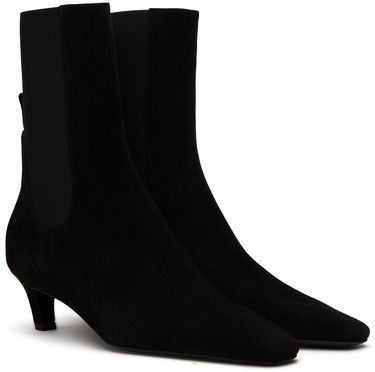 Tenisky a topánky TOTEME The Mid Heel Suede Boots Čierna | 221-907-836, 3