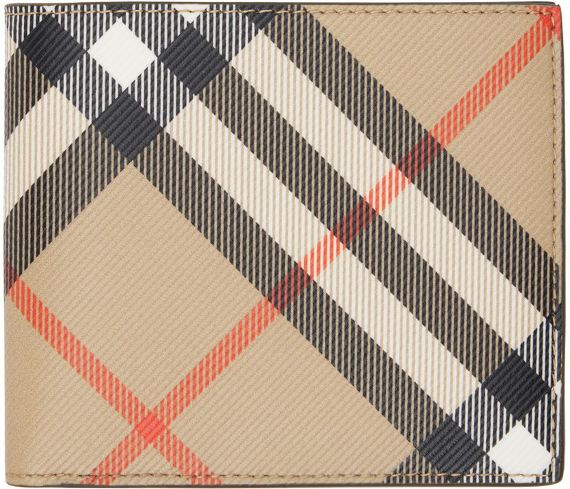 Peňaženka Burberry Tan Check Bifold Wallet Béžová | 8091926