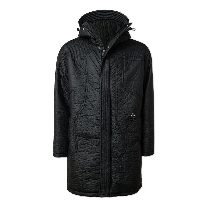 Prešívaná bunda A-COLD-WALL* Crinkle Puffer Storm Hoody Jacket Čierna | ACWMO032B-BLACK