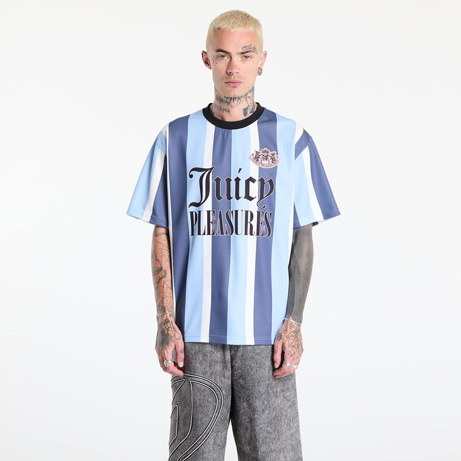 Tričko Pleasures Pleasures Jpfc Sport T-Shirt Modrá | P25JC012-BLUE, 0