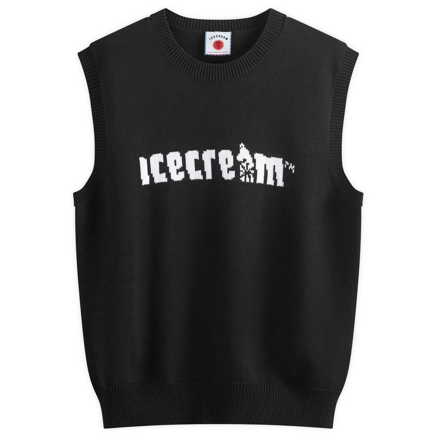 Sveter BBC IceCream Straight Logo Knit Vest, Size Large Čierna | IC24217-BK, 1