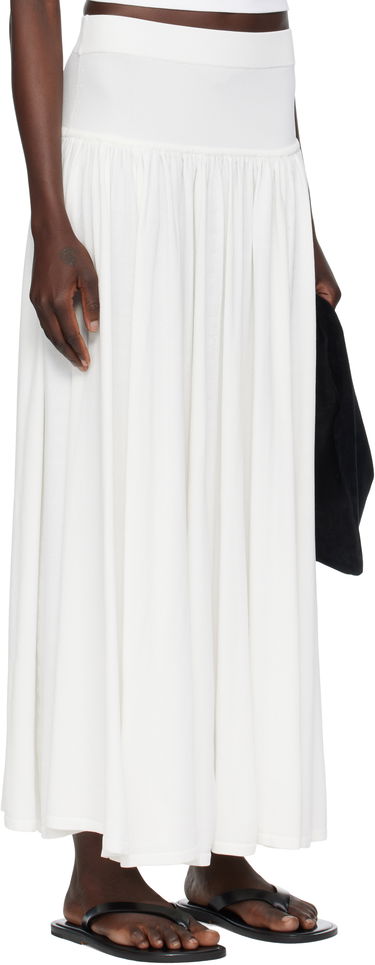 Sukňa Loulou de Saison Loulou de Saison Romy Maxi Skirt Biela | ROMY, 1