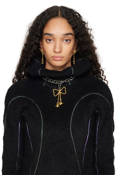 Náušnice Chopova Lowena Chopova Lowena Mace Bow Earrings Metalická | 6501, 2