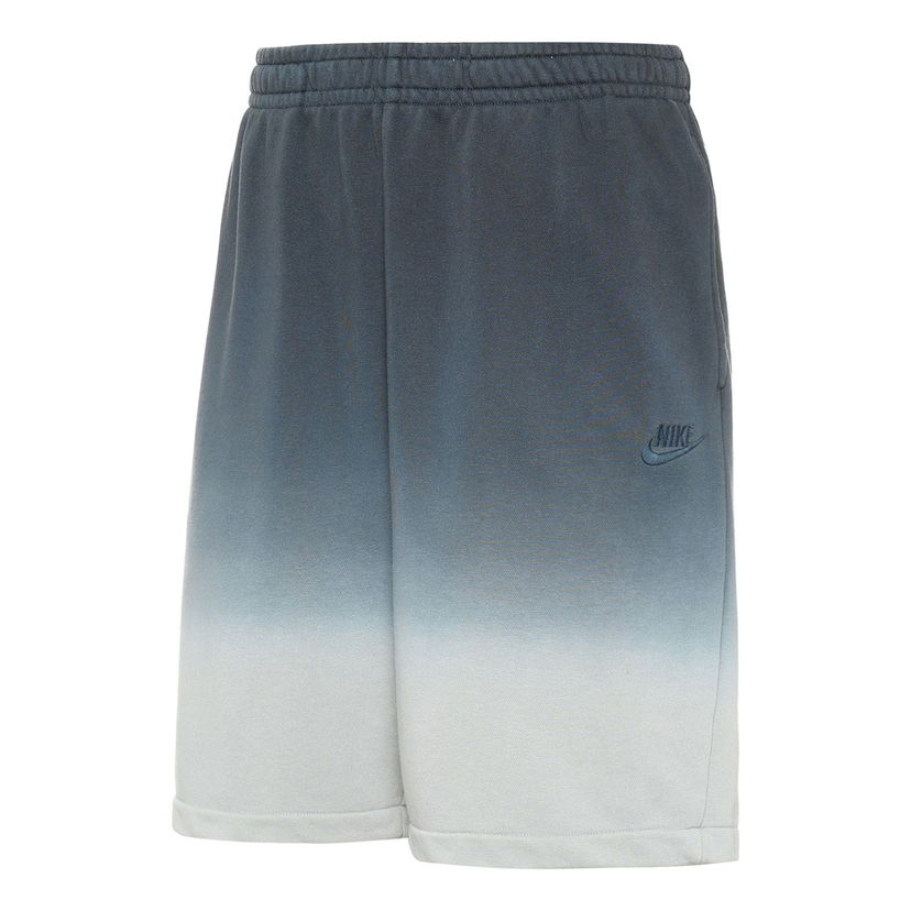Šortky Nike Club Fleece+ Dip-Dye Shorts Modrá | DQ4634-070