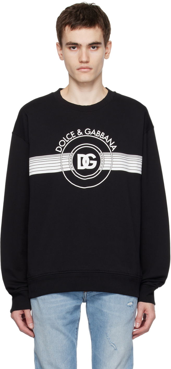 Mikina Dolce & Gabbana Black Printed Sweatshirt Čierna | G9AHSTG7J6C, 0