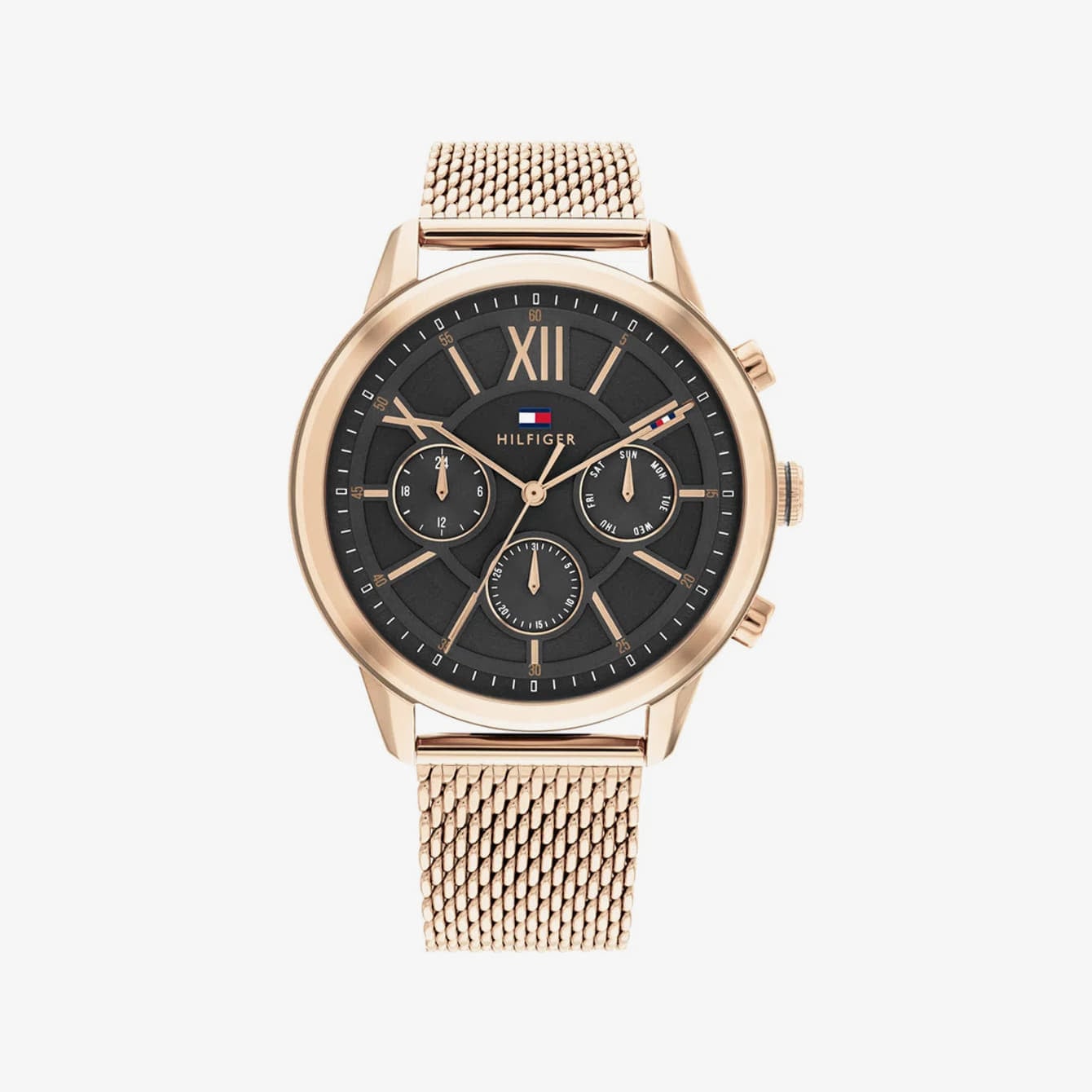 Hodinky Tommy Hilfiger Chronograph Mesh Strap Watch Metalická | 1710525, 0