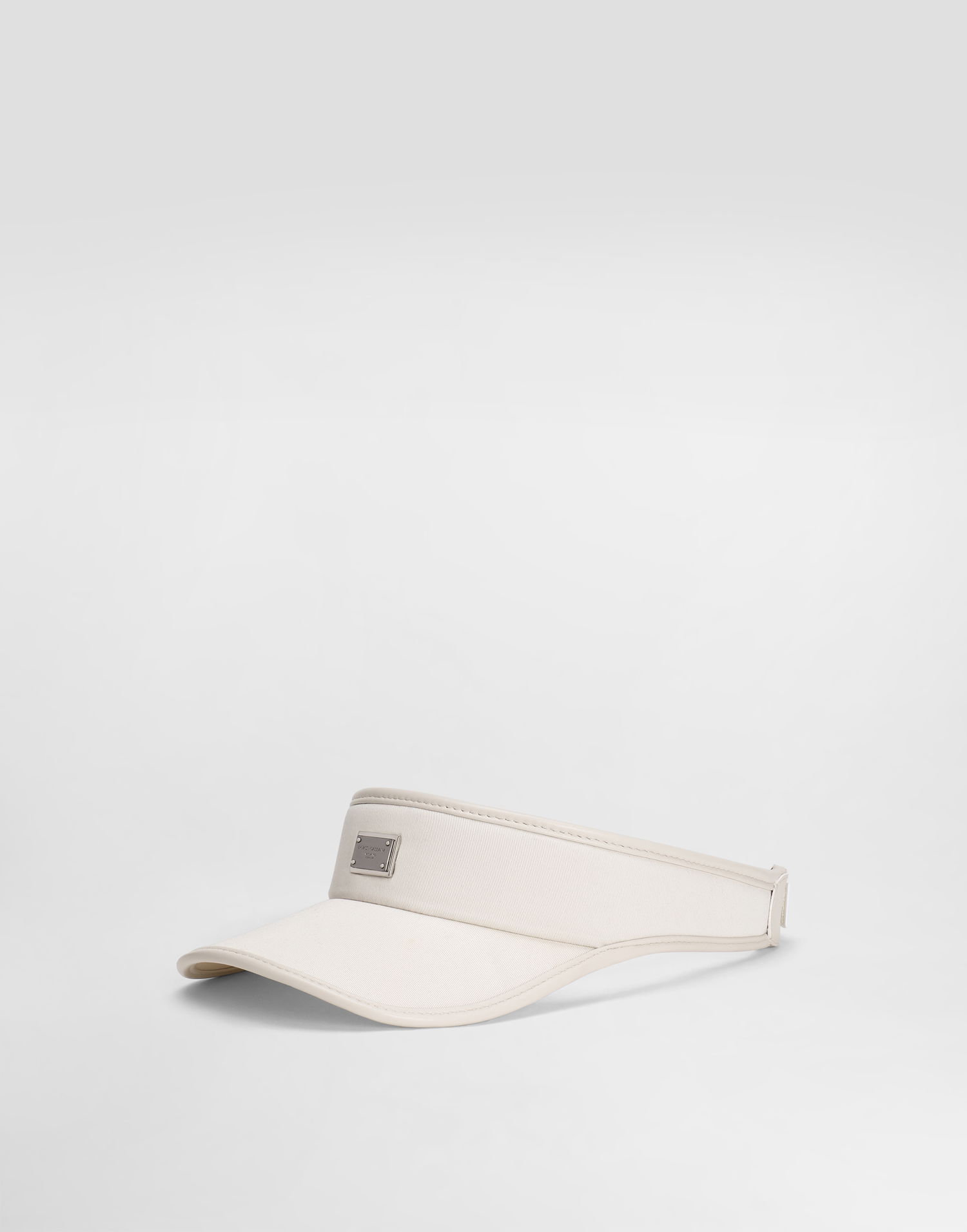 Čiapky a klobúky Dolce & Gabbana Dolce & Gabbana Gabardine Visor Biela | GH910AFUFL3W0802, 0