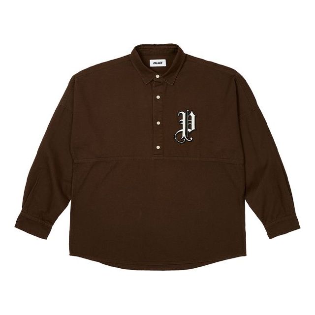 Košeľa Palace Palace Old English Shirt Hnedá | P25SHT024