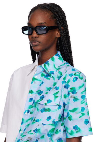 Slnečné okuliare Port Tanger Black Square Sunglasses Čierna | PT-5003, 3