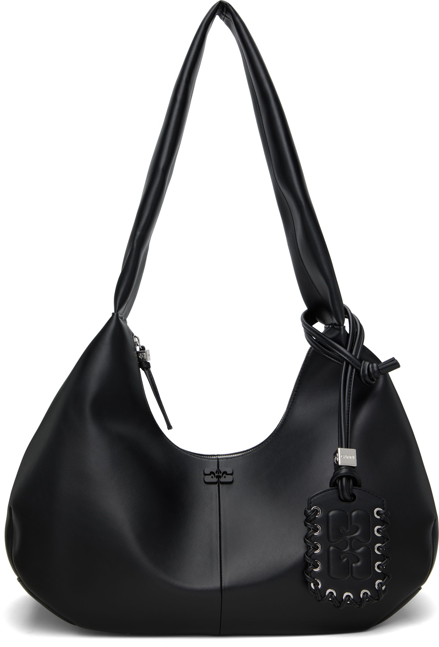 Taška cez rameno GANNI GANNI Medium Shoulder Bag Čierna | A6837, 0