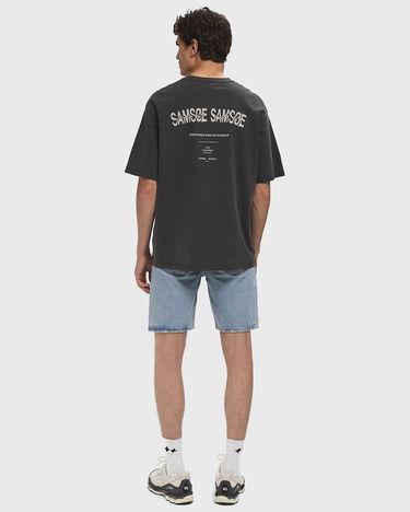 Tričko Samsoe Samsoe Saswirl T-Shirt Čierna | U25200007-SWIRL-CLEAR-CREAM, 1