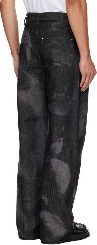 Džínsy HELIOT EMIL HELIOT EMIL Basalt Wide-Leg Jeans Čierna | AW25_M_10_189_BLK01_LSR, 2