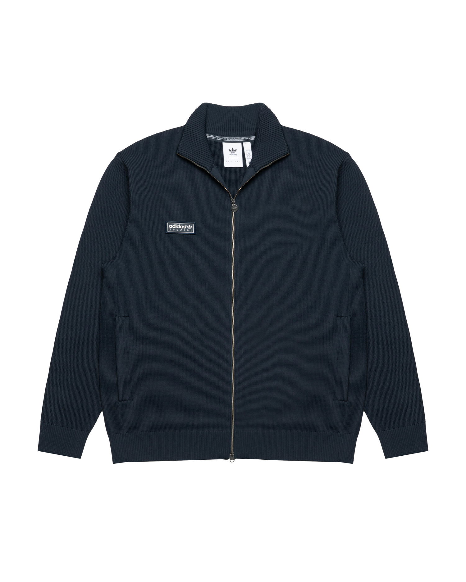 Bunda adidas Originals Originals Lawton SPZL Full-Zip Ribbed Stand-Up Collar Track Top Navy | KA3907, 0