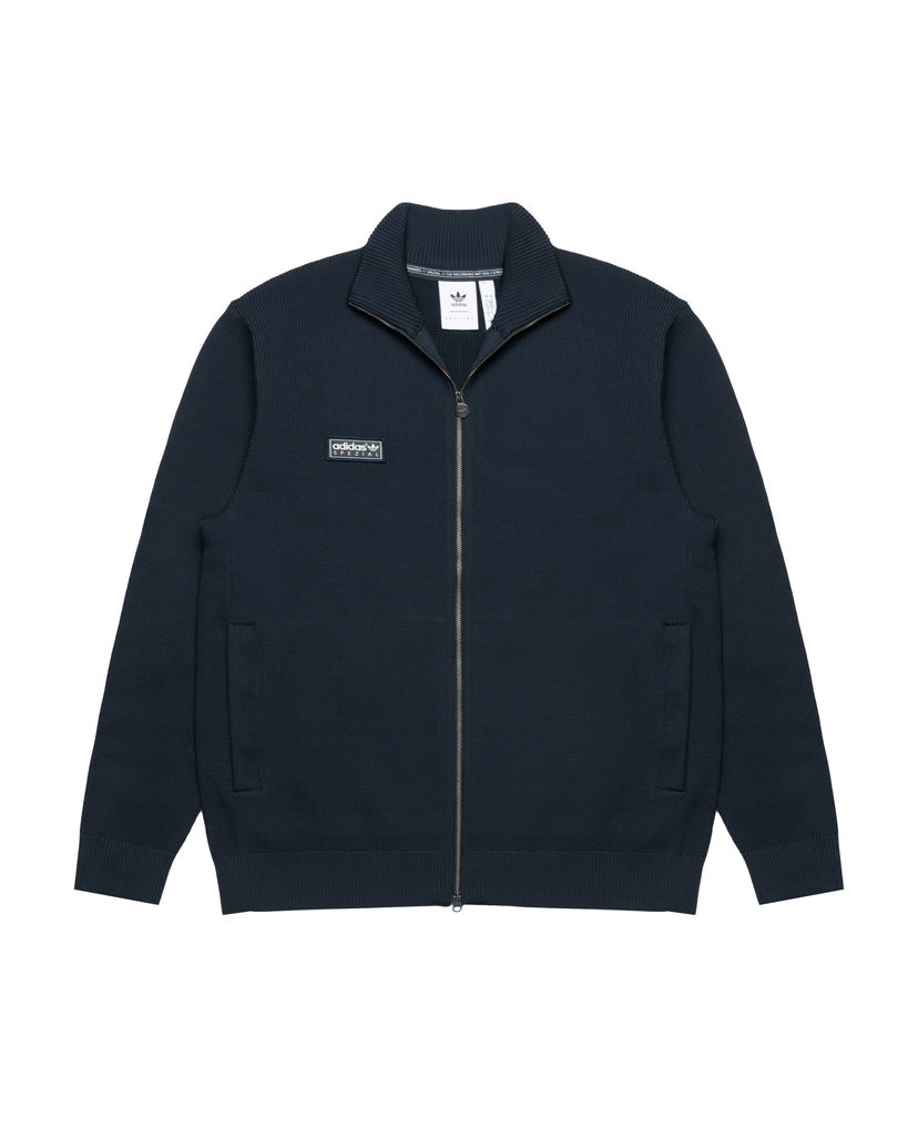 Bunda adidas Originals Originals Lawton SPZL Full-Zip Ribbed Stand-Up Collar Track Top Navy | KA3907