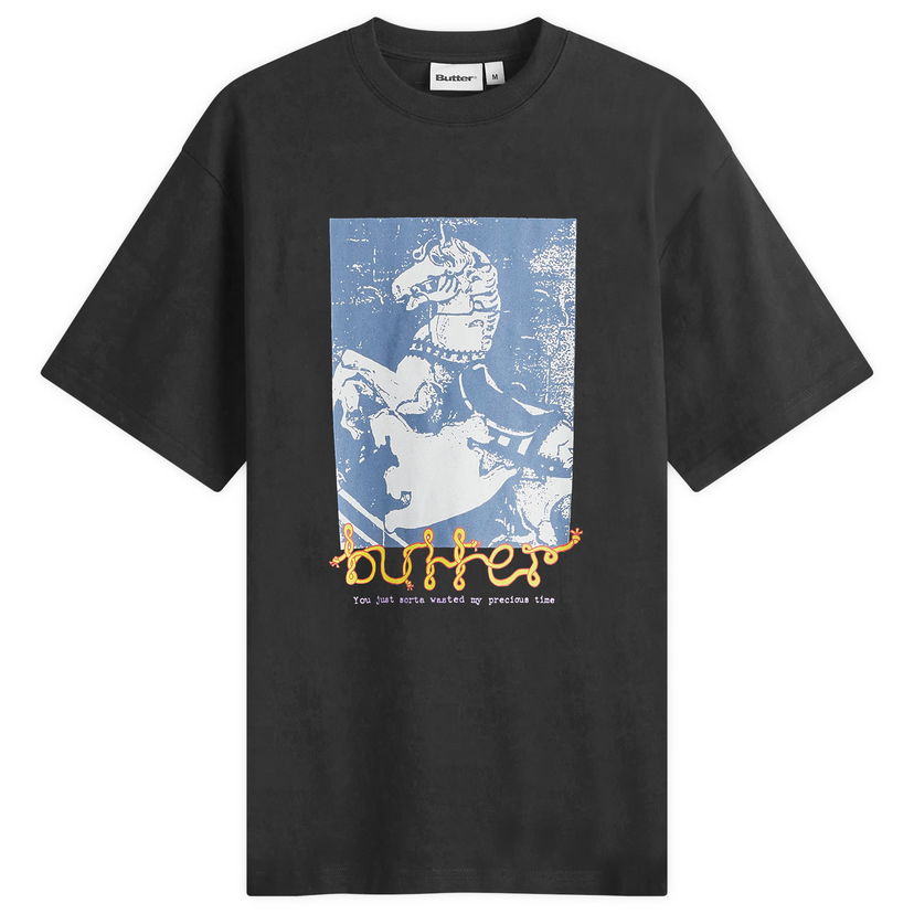 Tričko Butter Goods Goods Carousel T-Shirt Čierna | BG243102-BLK