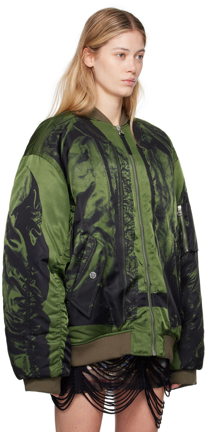 Jean Paul Gaultier Trompe L'œil Print Bomber Jacket