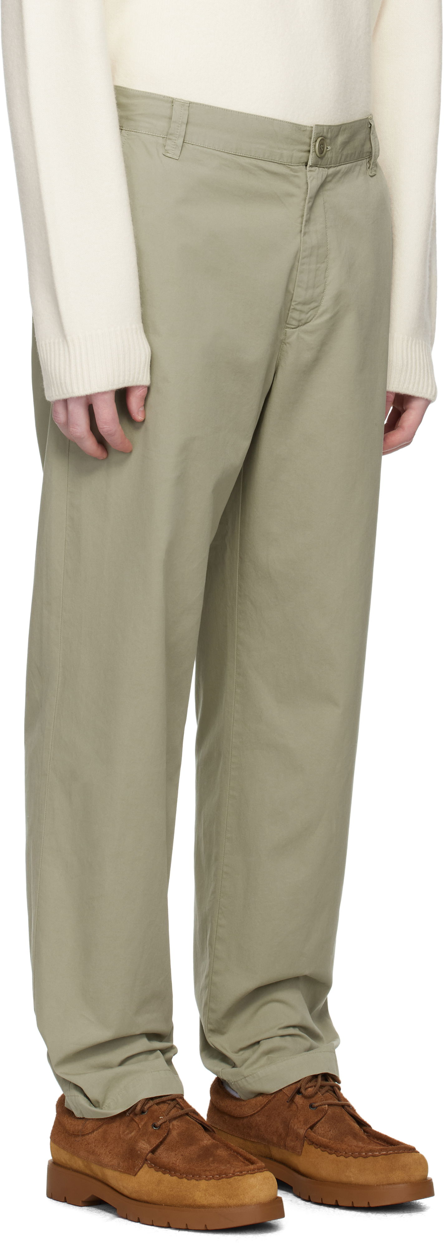 Nohavice A.P.C. A.P.C. Lawrence Trousers Zelené | COHKU-H08509, 1