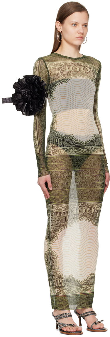 Šaty Jean Paul Gaultier Jean Paul Gaultier 'The Cartouche' Maxi Dress Zelené | 24/25-F-RO086-T515-400300156, 1