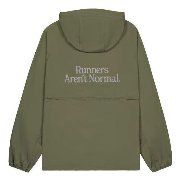 Vetrovka New Balance 'Runners Aren't Normal' Hooded Jacket Zelené | NAE24101-HT