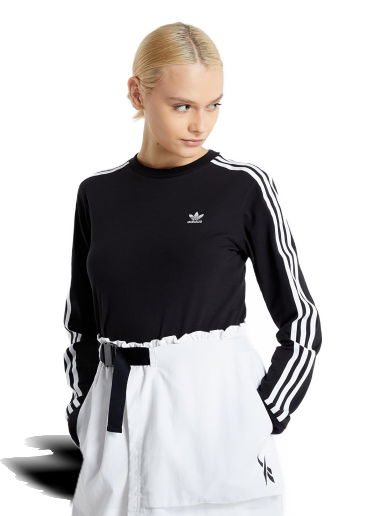 Tričko adidas Originals 3 Stripes Longsleeve W Čierna | GN2911