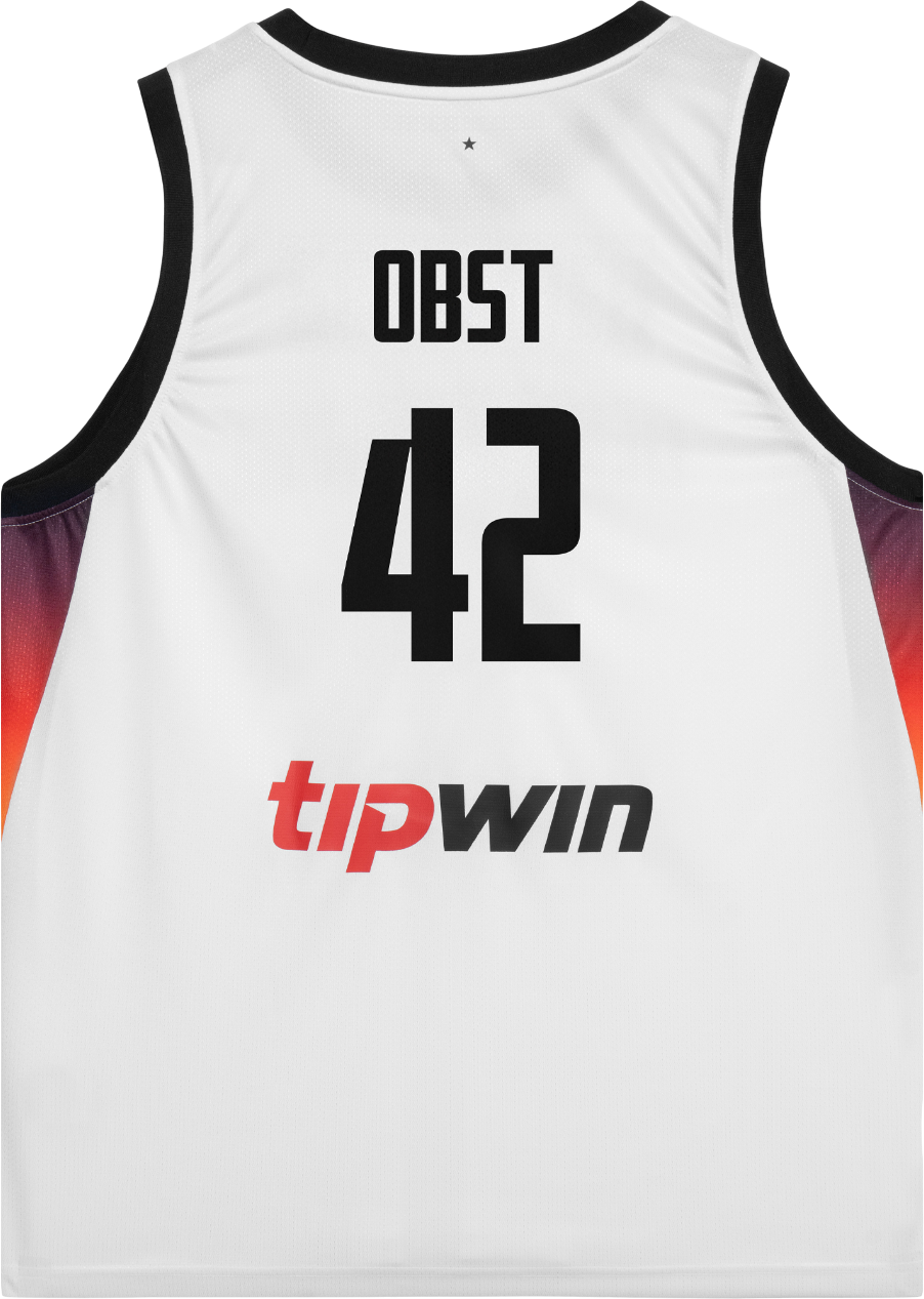 Dres Peak DBB Deutschland Andreas Obst Basketball Jersey 2025 Biela | 25061-andreas-obst-white, 1