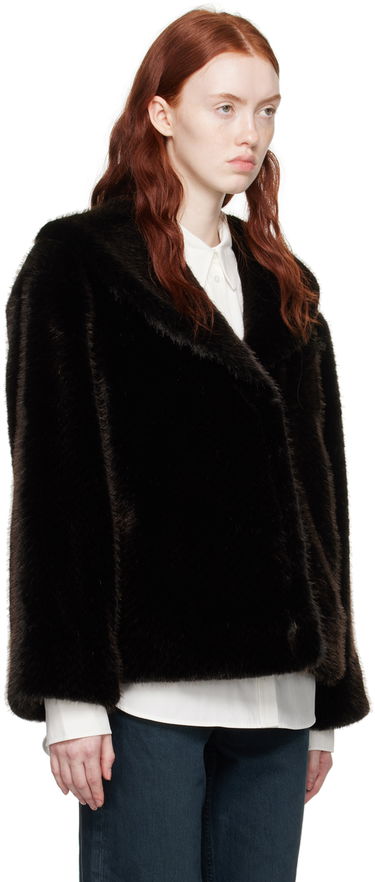 Bunda Anine Bing Hilary Faux-Fur Jacket Čierna | A-01-7167-077, 1