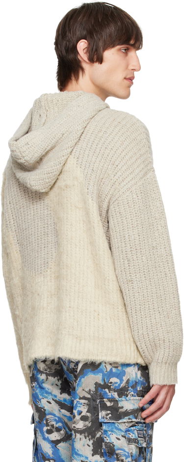 Mikina ERL Silk Swirl Hoodie Béžová | ERL09N019, 2