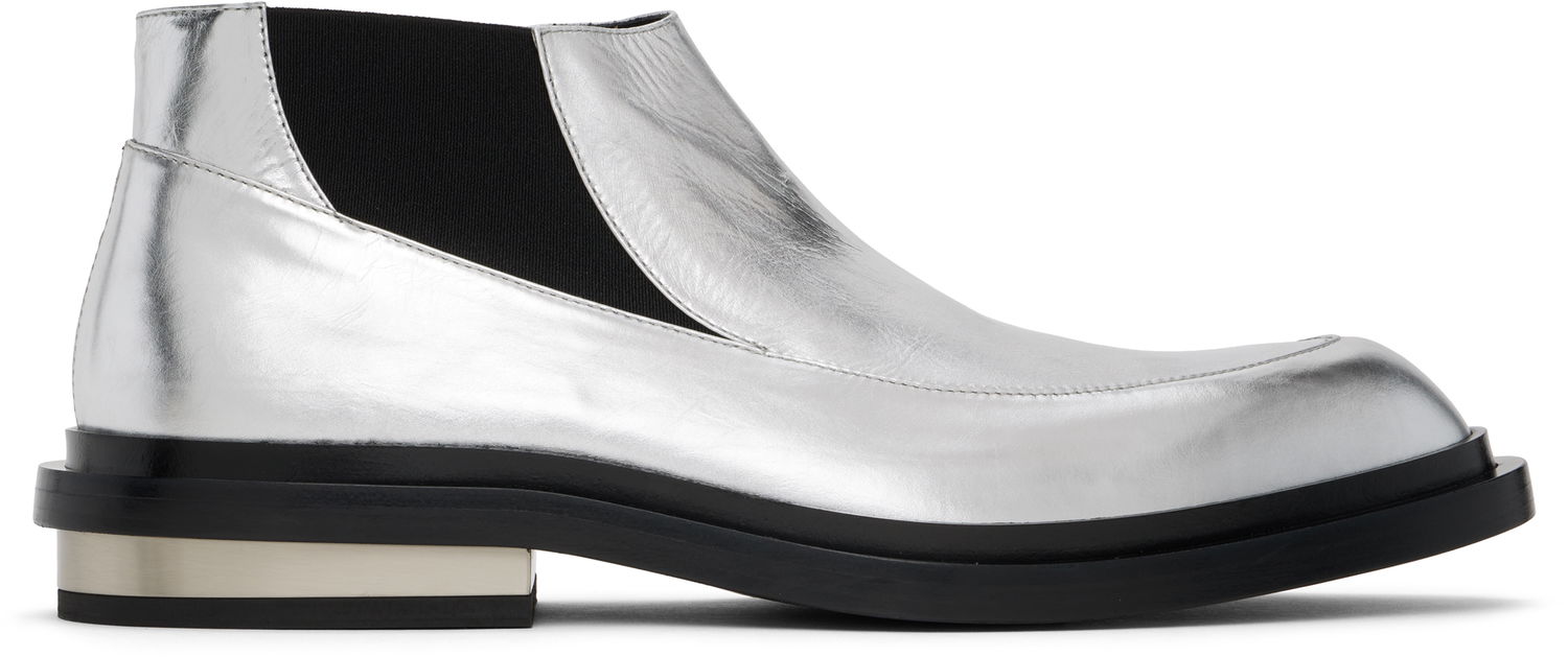 Tenisky a topánky Jil Sander Ankle Chelsea Boots Metalická | J33WR0011_P7033, 0