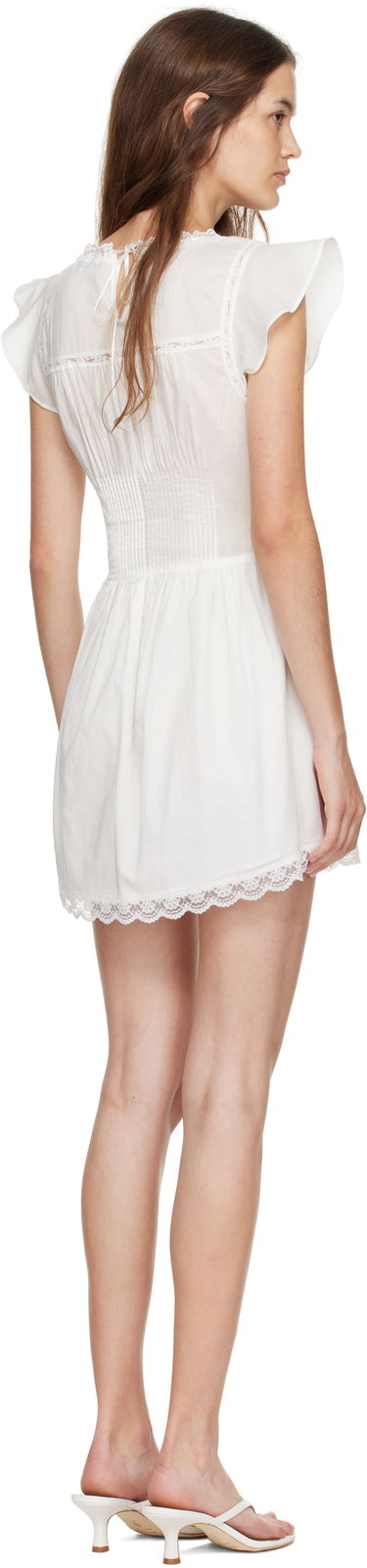 Šaty GUIZIO Guizio Lille Pintuck Minidress Biela | P25423W136, 2