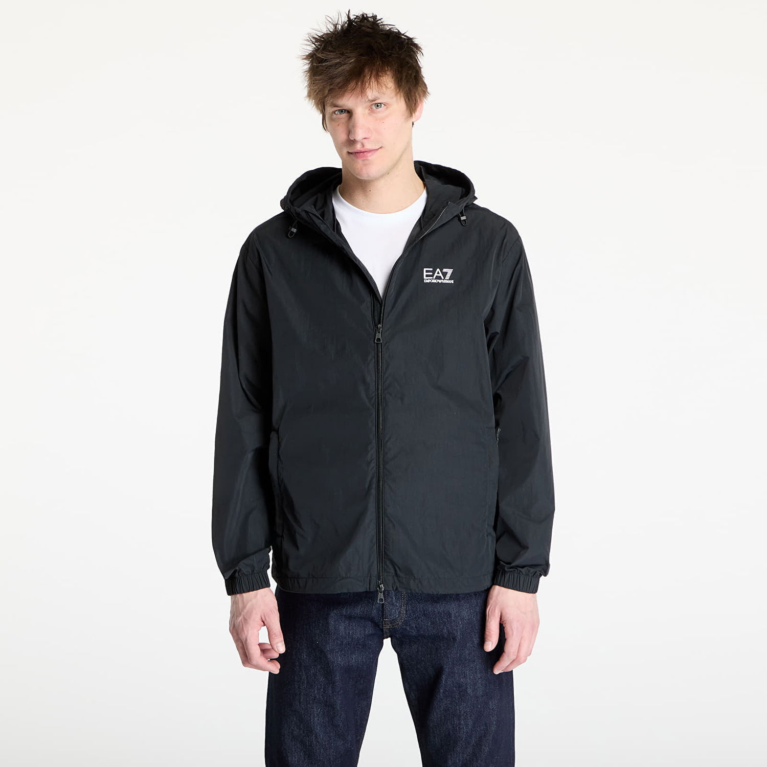 Vetrovka Emporio Armani EA7 Emporio Armani Train Core ID Hooded Jacket Čierna | 7M000211AF13190UC001, 0