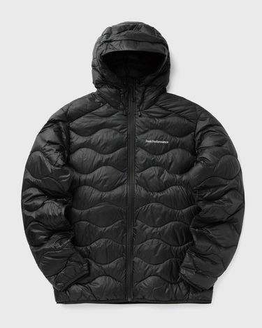 Prešívaná bunda Peak Performance HeliuDown Hooded Puffer Jacket Čierna | G79845020, 2